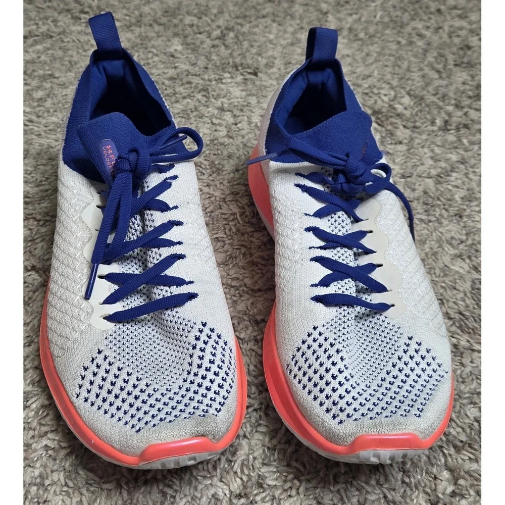 Under Armour Flow Velociti SE Mens Size 10 White Royal Running Shoes 3024016-105
